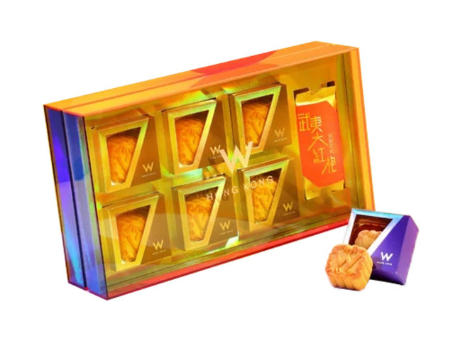 Gift Accessories - W HOTEL“Illuminate Your Senses” Mooncake Box: Lava Egg Custard Mooncake (6 pieces) with 2 bags (5 grams each) of Wuyi Big Red Robe - MRA0716A3 Photo